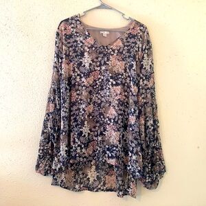 CATO Women’s Floral Blouse